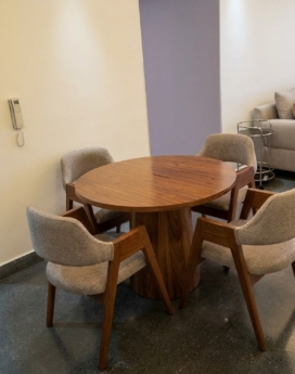 JUEGO DE COMEDOR EN CAOBA 4/S