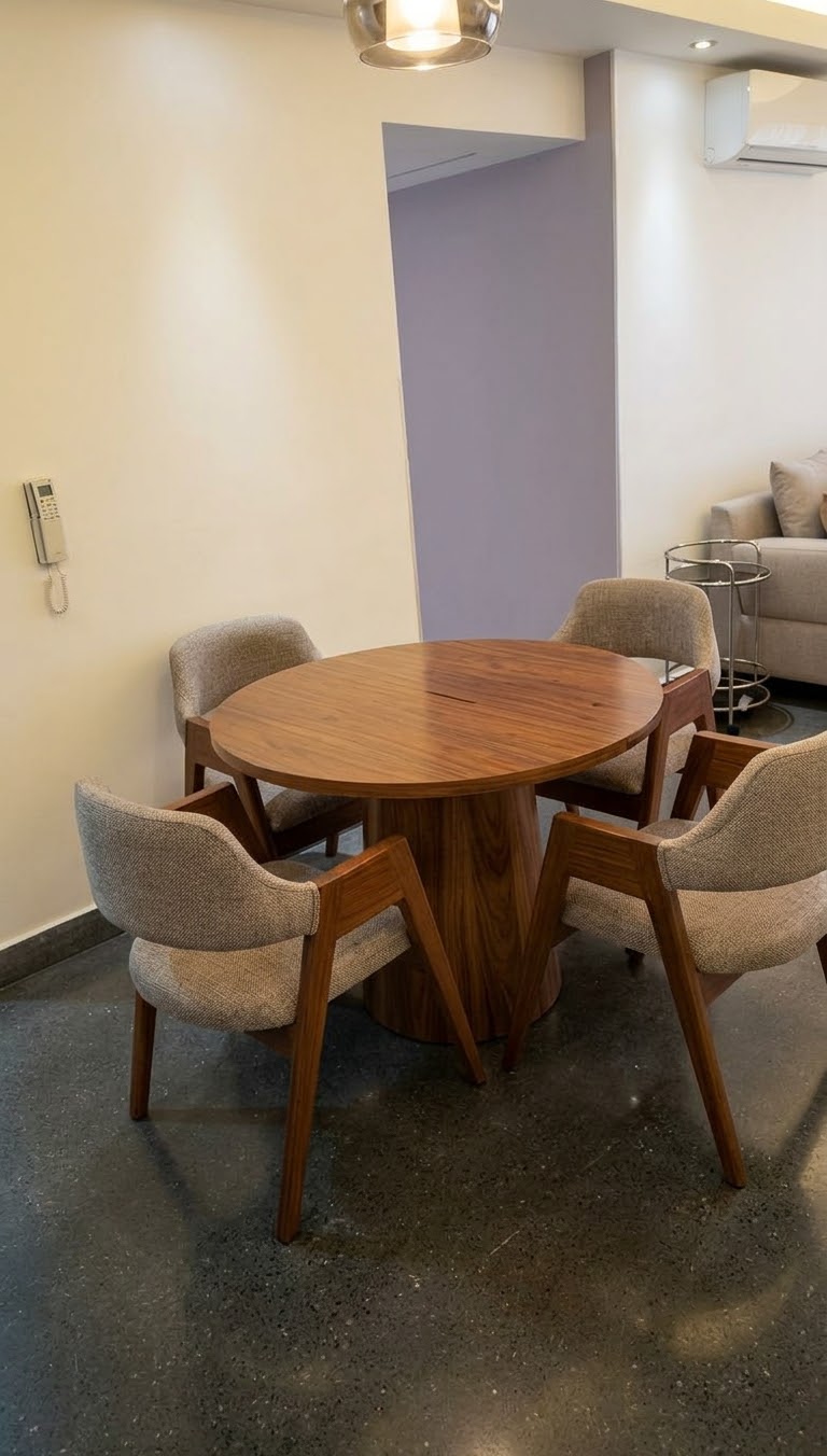 JUEGO DE COMEDOR EN CAOBA 4/S
