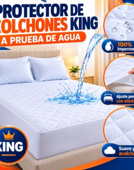 PROTECTOR DE COLCHONES QUEEN 60X74 / A PRUEBA DE AGUA / WATERPROOF MATTRESS 