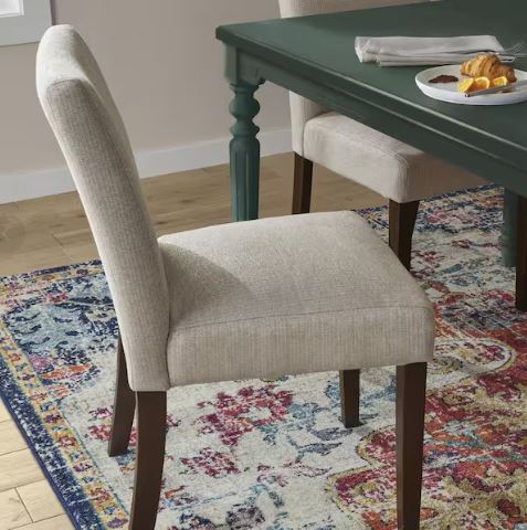 SET 2 SILLAS DE COMEDOR BANTORD BEIGE RIVERBED MADERA MARRON SABLE