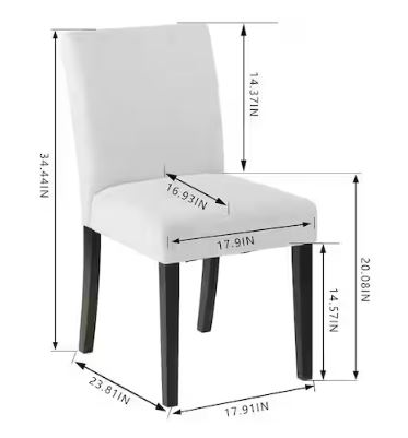 SET 2 SILLAS DE COMEDOR BANTORD BEIGE RIVERBED MADERA MARRON SABLE - Imagen 5