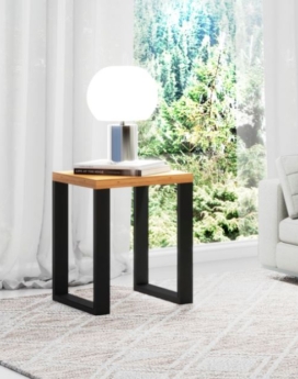 MESA DE APOYO-LATERAL INDUSTRIAL FREIJO/ NEGRO MATE