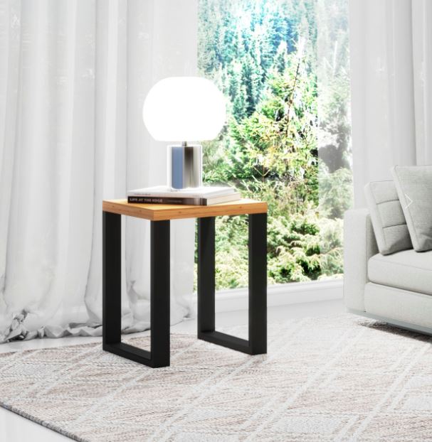 MESA DE APOYO-LATERAL INDUSTRIAL FREIJO/ NEGRO MATE