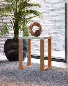 MESA DE APOYO-LATERAL INDUSTRIAL FREIJO/OFF WHITE